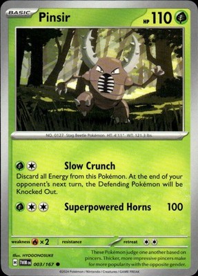Pinsir 003/167 Twilight Masquerade Ungraded