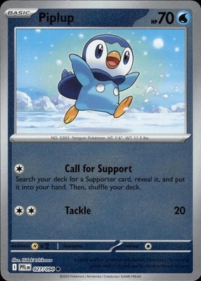 Piplup 027/094 Phantasmal Flames Ungraded