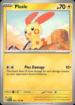 Plusle 060/182 Paradox Rift Ungraded