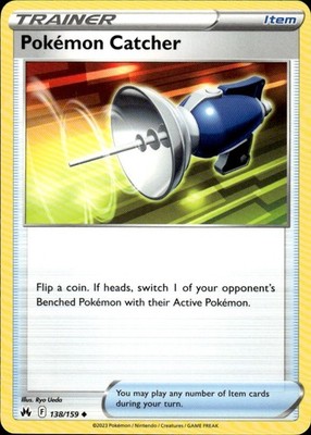 Pokemon Catcher 138/159 Crown Zenith Ungraded
