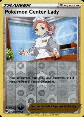 Pokemon Center Lady 060/073 Champion's Path Ungraded