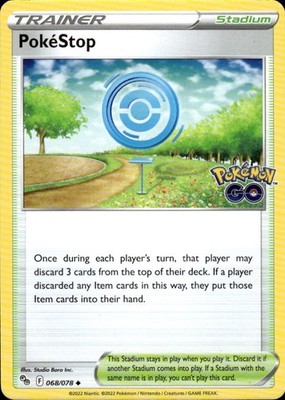 PokeStop 068/078 Pokemon GO Ungraded