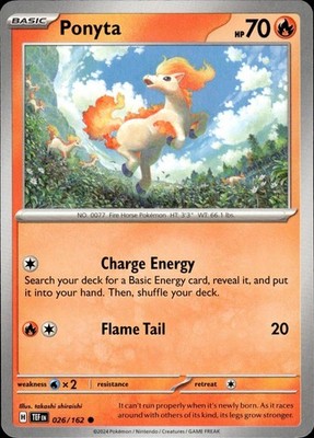 Ponyta 026/162 Temporal Forces Ungraded
