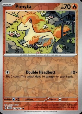 Ponyta 029/182 Destined Rivals Ungraded