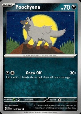 Poochyena 105/162 Temporal Forces Ungraded