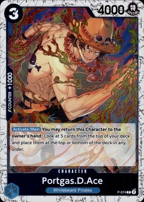 Portgas.D.Ace (Pirate Foil) P-074 Premium Booster -The Best- Vol. 2 Ungraded