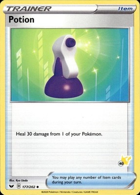 Potion 177/202 Sword & Shield Ungraded