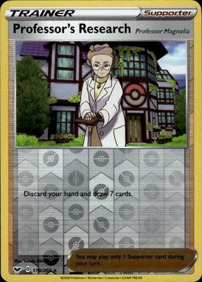 Professor's Research (Professor Magnolia) 178/202 Sword & Shield Ungraded