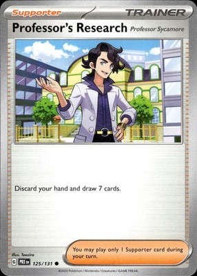 Professor's Research [Professor Sycamore] 125/131 Prismatic Evolutions Ungraded