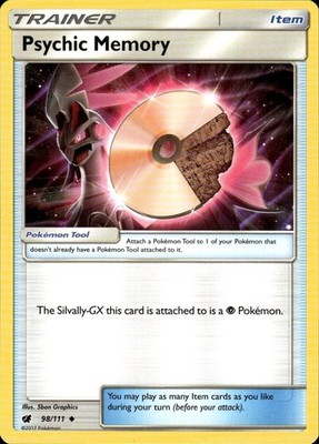 Psychic Memory 98/111 Crimson Invasion Ungraded