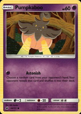 Pumpkaboo 44/111 Crimson Invasion Ungraded