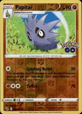 Pupitar 038/078 Pokemon GO Ungraded