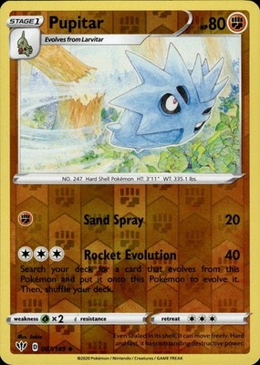 Pupitar 087/189 Darkness Ablaze Ungraded