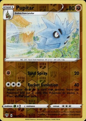 Pupitar 087/189 Darkness Ablaze Ungraded