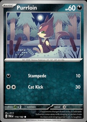 Purrloin 114/182 Paradox Rift Ungraded