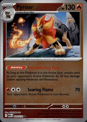 Pyroar 024/132 Mega Evolution Ungraded