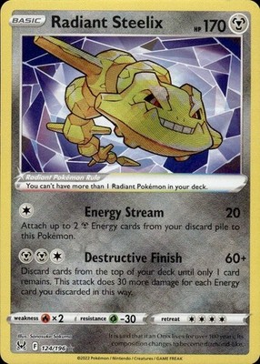 Radiant Steelix 124/196 Lost Origin Ungraded
