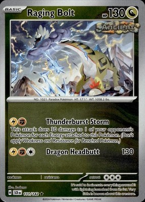 Raging Bolt 111/142 Stellar Crown Ungraded