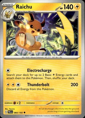 Raichu 064/193 Paldea Evolved Ungraded