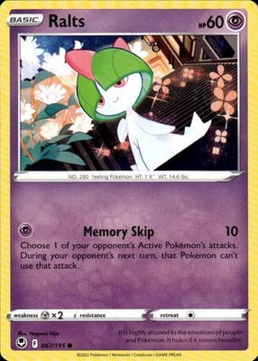 Ralts 067/195 Silver Tempest Ungraded