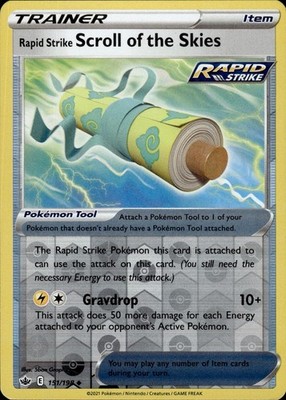 Rapid Strike Scroll of the Skies 151/198 Chilling Reign Ungraded
