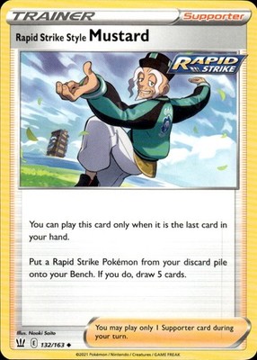 Rapid Strike Style Mustard 132/163 Battle Styles Ungraded