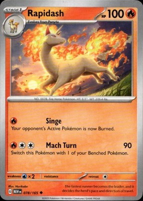 Rapidash 078/165 151 Ungraded
