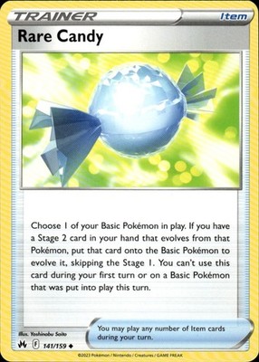Rare Candy 141/159 Crown Zenith Ungraded