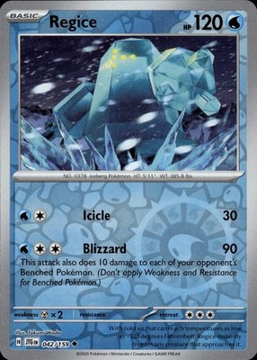 Regice 042/159 Journey Together Ungraded