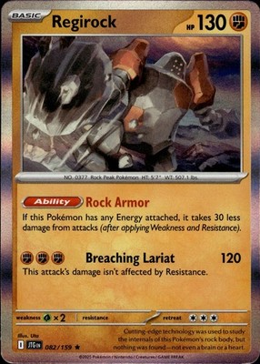 Regirock 082/159 Journey Together Ungraded