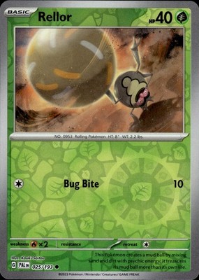Rellor 025/193 Paldea Evolved Ungraded