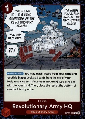Revolutionary Army HQ (Pirate Foil) OP05-021 Premium Booster -The Best- Vol. 2 Ungraded