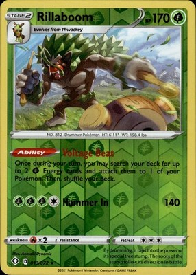 Rillaboom 013/072 Shining Fates Ungraded
