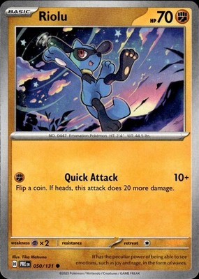 Riolu 050/131 Prismatic Evolutions Ungraded