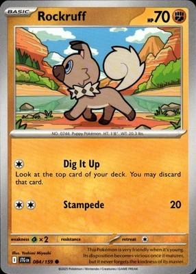 Rockruff 084/159 Journey Together Ungraded