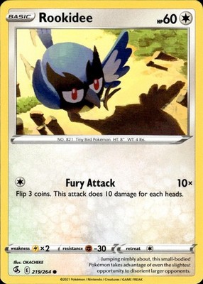 Rookidee 219/264 Fusion Strike Ungraded