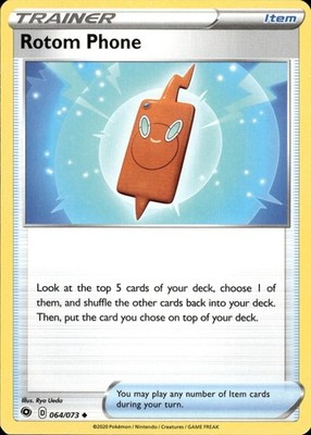 Rotom Phone 064/073 Champion's Path Ungraded