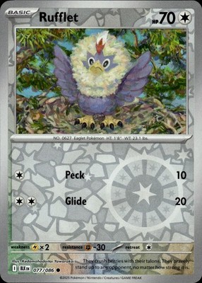 Rufflet 077/086 Black Bolt Ungraded