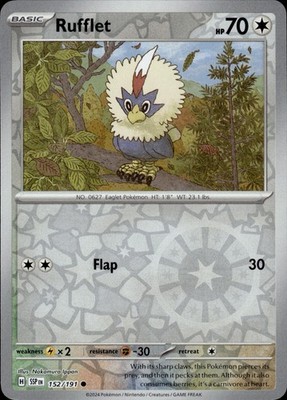 Rufflet 152/191 Surging Sparks Ungraded