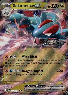 Salamence ex 114/159 Miscellaneous Cards & Products Ungraded