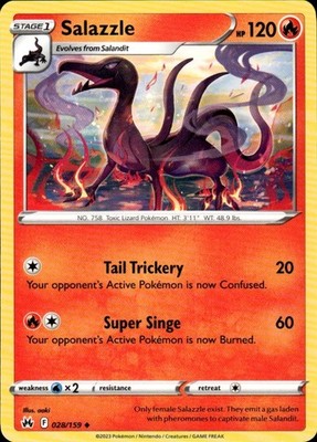 Salazzle 028/159 Crown Zenith Ungraded