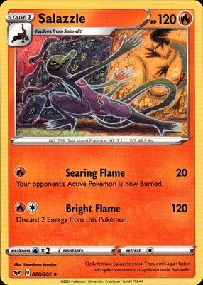 Salazzle 028/202 Sword & Shield Ungraded