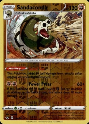 Sandaconda 110/202 Sword & Shield Ungraded