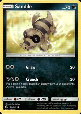 Sandile 83/149 SM Base Set Ungraded