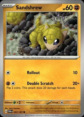 Sandshrew 097/167 Twilight Masquerade Ungraded