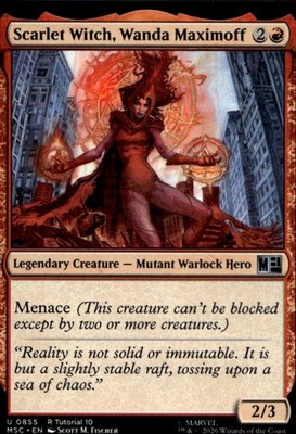 Scarlet Witch, Wanda Maximoff (0855) 855 Commander: Marvel Super Heroes Ungraded