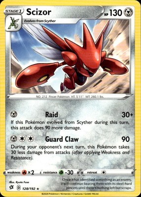 Scizor 128/192 Rebel Clash Ungraded