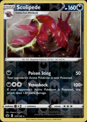 Scolipede 107/198 Chilling Reign Ungraded
