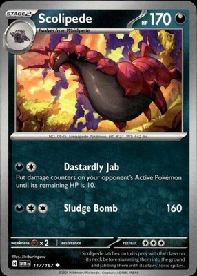 Scolipede 117/167 Twilight Masquerade Ungraded