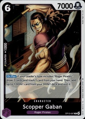 Scopper Gaban OP13-067 Carrying On His Will Ungraded